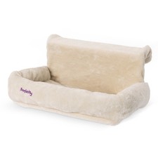 Petlicity Snuggle Padded Cat Radiator Bed Beige Pet Cosy Bed with Washable Cover