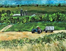 Small Original Painting, rural