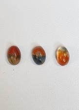 Loose Natural Moss Agate Oval Cabochon Gemstones Joblot 6x5x3mm 2.25ct
