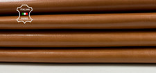 SIENNA BROWN Strong Italian Goatskin Goat Leather hide 2 skins 8+sqf 1.0mm C4373