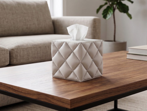 Modern quilted cubed tissue - modern,