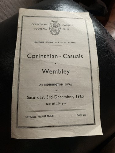 Corinthian casuals wembley - casuals,