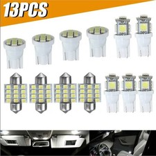 13PCS LED White Car Interior