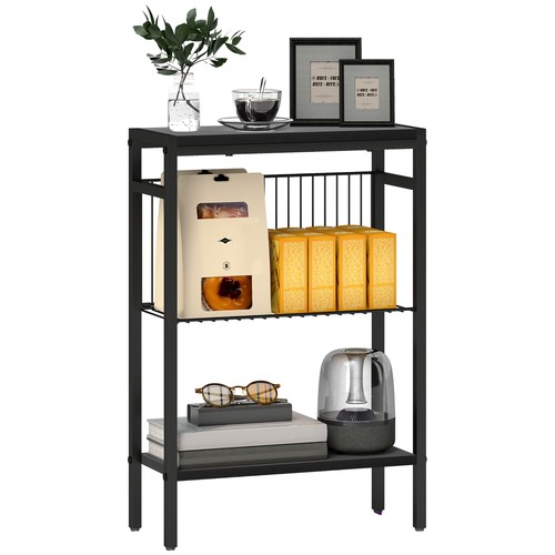 Homcom side table with - side,