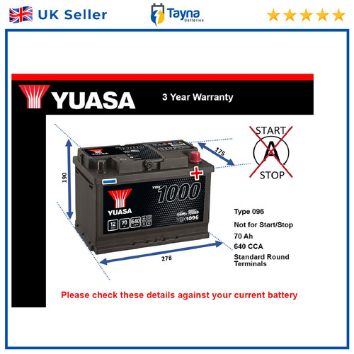 Battery fits jaguar type - jaguar, x