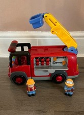 Elc Happyland Fire Engine With Lights & Sounds Firemen Figures Toy Vehicle.