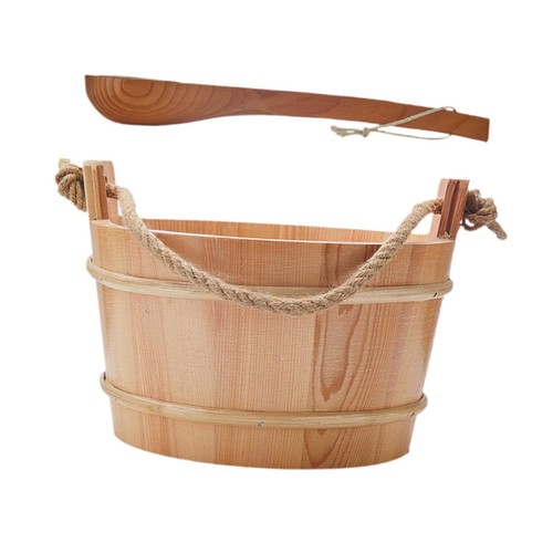 Sauna wooden bucket with - 4l,