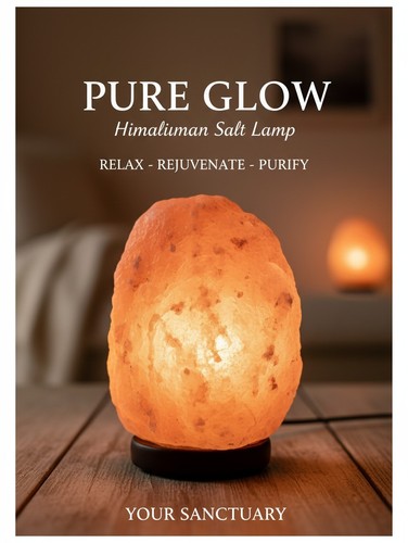 Natural himalayan salt lamp - himalayan,