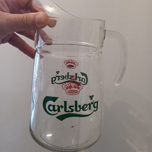Carlsberg lager pint glass - 4,
