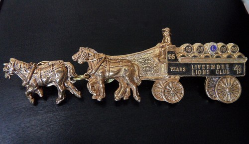 Vtg lions club pin livermore - vtg,