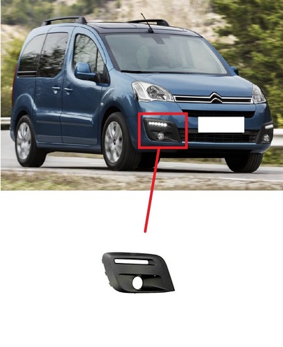 Front bumper foglight grille - front,