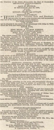 1909 holme lacy - 1909, for
