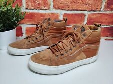 VANS ULTRA CUSH UK 6 EU 39 TAN BROWN SUEDE LACE UP HIGH TRAINERS SNEAKERS UNISEX