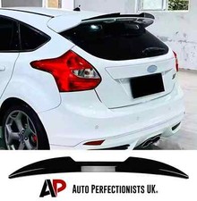Ford Focus 'ST Style' Look RS MK3 MK3.5 Gloss Black Rear Boot Roof Spoiler Wing