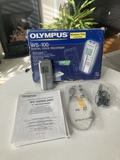 Olympus WS-100 USB Digital Voice Recorder Dictaphone Silver