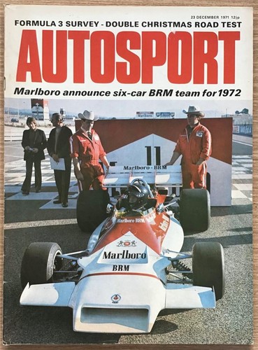 Autosport magazine dec 1971 - magazine,