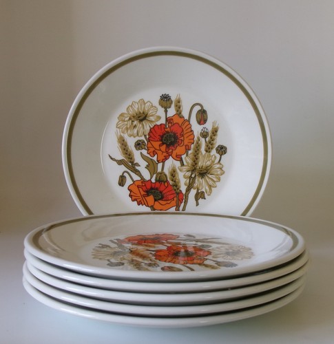 Six meakin poppy - j, &