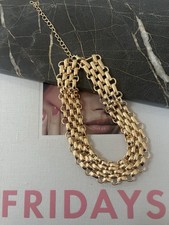 Gold wide chunky link