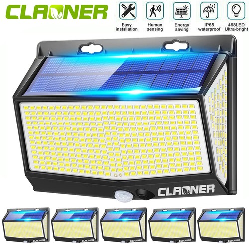 468led solar power pir - 6x,