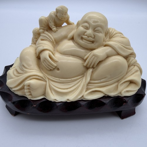 Happy face buddha figurine - happy,