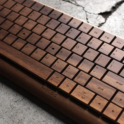 Wooden keyboard made - , of