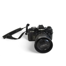 Black Minolta x700 Untested with Lens Minolta Strap 400 Vintage Preloved