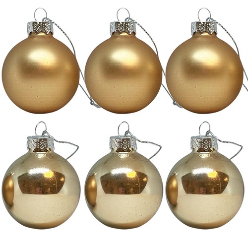 Christmas glass baubles - glass,