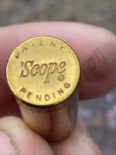 Vintage Brass Cigarette Holder Scope Novelty Bullet Design --Patent Pending