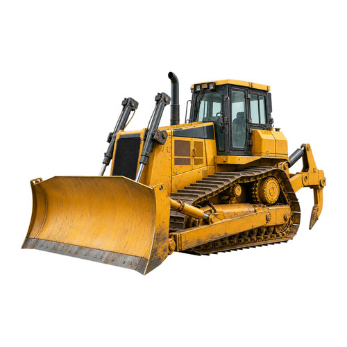 Construction digger bulldozer - construction,