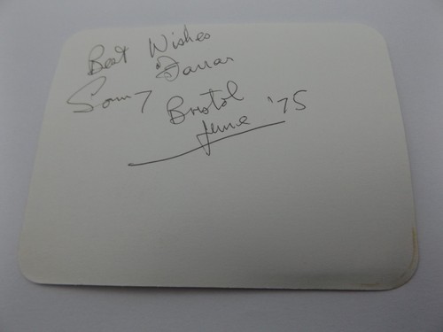 5 white card - x, signed