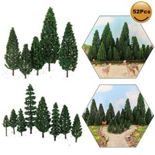52pcs Model Pine Trees Green