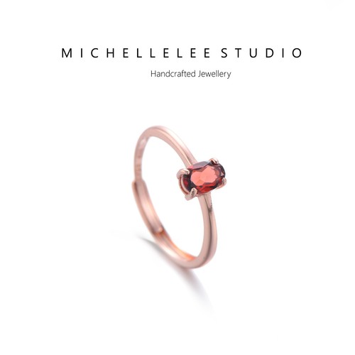 Sterling silver garnet - sterling,