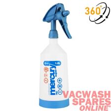 MERCURY TRIGGER SPRAYER & BOTTLE 1L DUAL ACTION CHEMICALS RESISTANT 360 DEGREES
