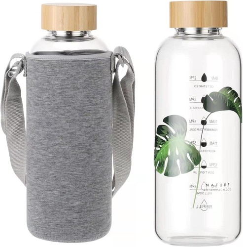 Glass water bottle - oz,