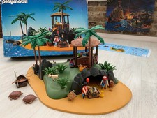 Playmobil 3799 – Treasure Pirate Island-100%  + Box + Instructions + Bonus