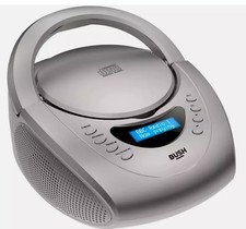 Bush Carnaby DAB+/FM Boombox with CD Player + Headphone Out - Silver (NEW)