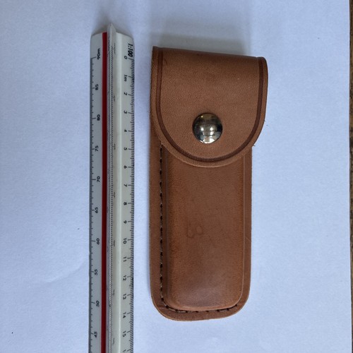Leather penknife belt pouch - belt,