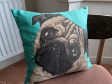 Cushion Pug Face Foam Filled