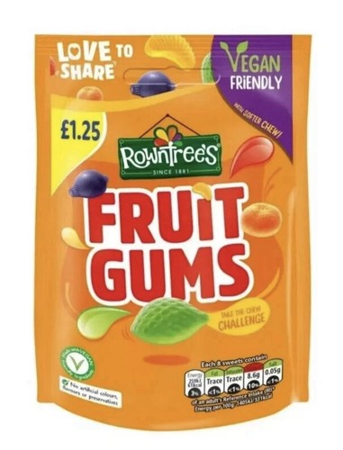 Rowntrees fruit gums - rowntrees, 10