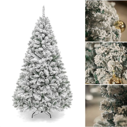 Snow flocked christmas - snow,