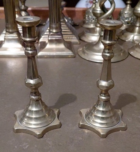 Rare pair antique cast - rare, brass