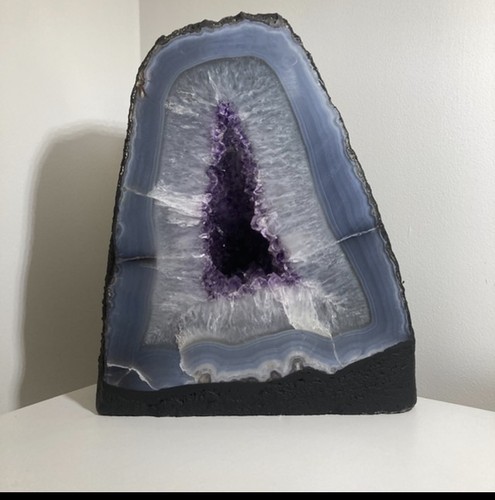 Amethyst agate geode cathedral - amethyst,