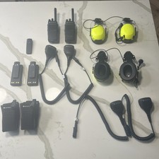 Motorola DP2400e Radios & Compatible 3M Peltor CH-3 Headphones With Accessories