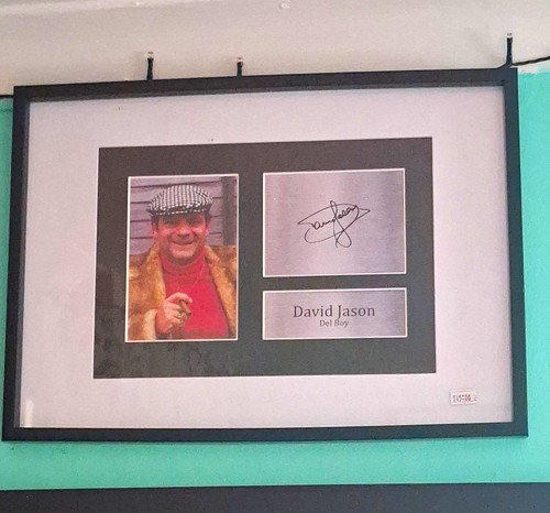 David jason del boy - del, signed