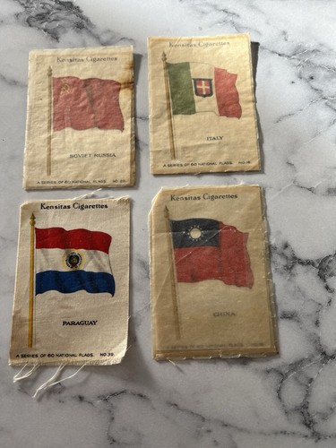 Kensitas cigarette silk flags - cigarette,