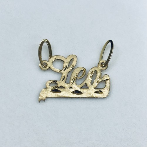 10k yellow gold leo name - 10k,