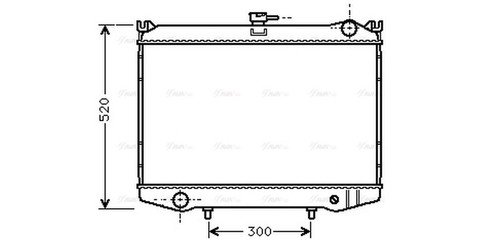 Ava coolant radiator dn2041 - coolant,