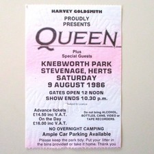 Queen Knebworth Park 1986