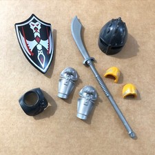 Playmobil Soldier Weapons Armour Bundle, Helmet Spear Shield Collar, Spares 00