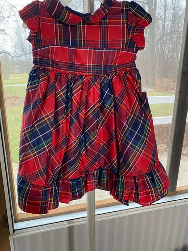 Plaid dress with diaper cover - dress,